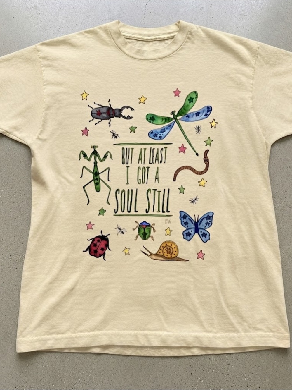 Insect Bugs Cute Soul Quote Artistic Nature Graphic Gildan T-shirt